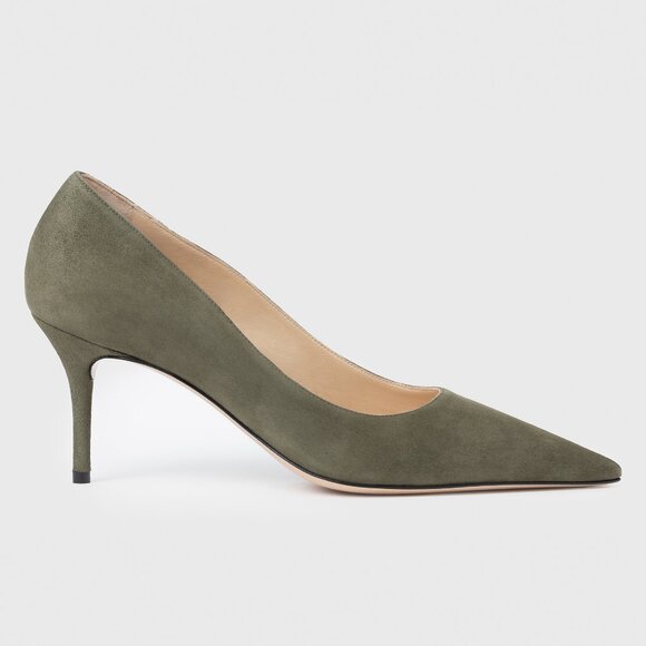 Sage Suede Heels - Picture 4 of 13